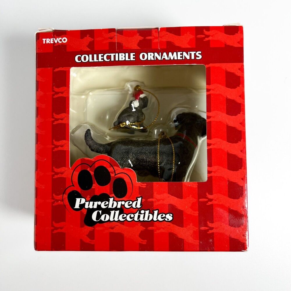 Labrador Ornaments Purebred Collectibles KMart NOS Dogs Boxed Set Of 2 Labrador - Picture 3 of 7